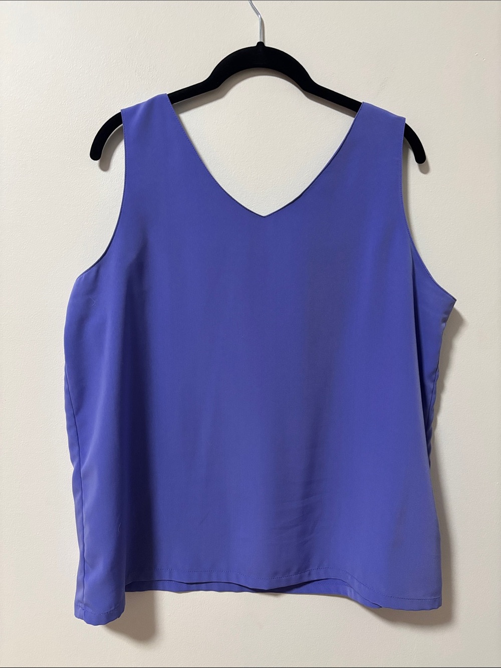 KORET (L) Vintage Sleeveless V-Neck Blouse Lilac Purple Sheen Tank Top - Picture 11 of 12